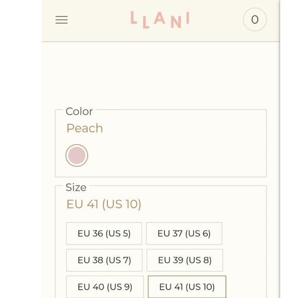 LLANI Confetti Embellished Slides in Peach Size 41 US 10 - Picture 6 of 6